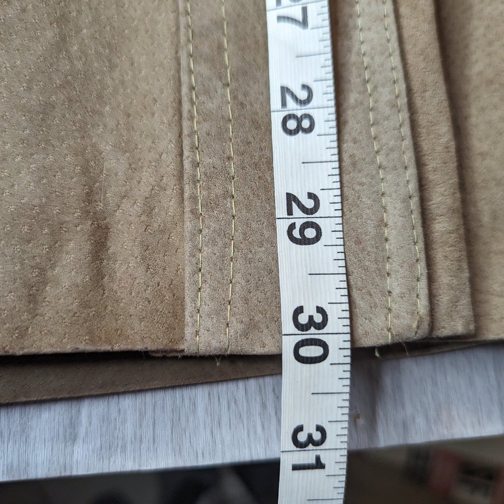 Vintage 70s Tan Faux Leather & Faux Fur Jacket Si… - image 14